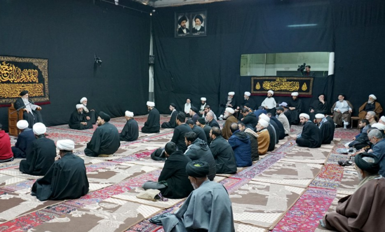 نشست علمی روزانه آیت الله العظمی سید صادق حسینی شیرازی