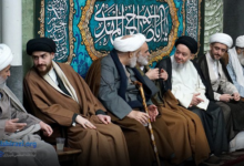 بزرگداشت سالروز میلاد امام زمان در بیت آیت الله العظمی شیرازی در قم