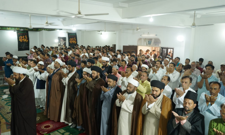 برگزاری نماز جمعه الوداع در مسجد و حوزه علمیه ابو طالب علیه السلام لکھنو