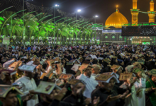 برگزاری مراسم شب 21 ماه مبارک رمضان و شب شهادت امیرالمومنین در اماکن مقدس عراق