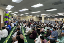 برگزاری مراسم عبادی نماز عید فطر در مرکز امام علی علیه السلام امریکا