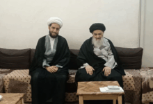 دیدار مدیر حوزه علمیه محقق کرکی با آیت ‌الله العظمی شیرازی
