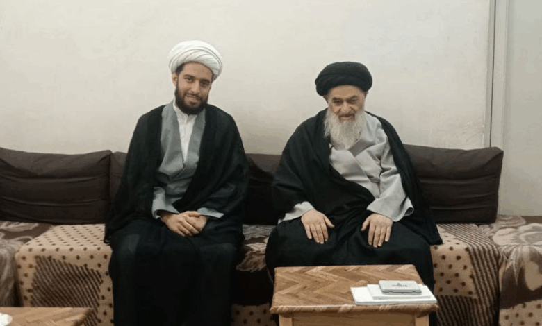 دیدار مدیر حوزه علمیه محقق کرکی با آیت الله العظمی شیرازی
