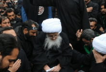 عزاداری باشکوه مردم قم در سالروز شهادت امام جعفر صادق علیه‌السلام با حضور آیت الله العظمی وحیدخراسانی