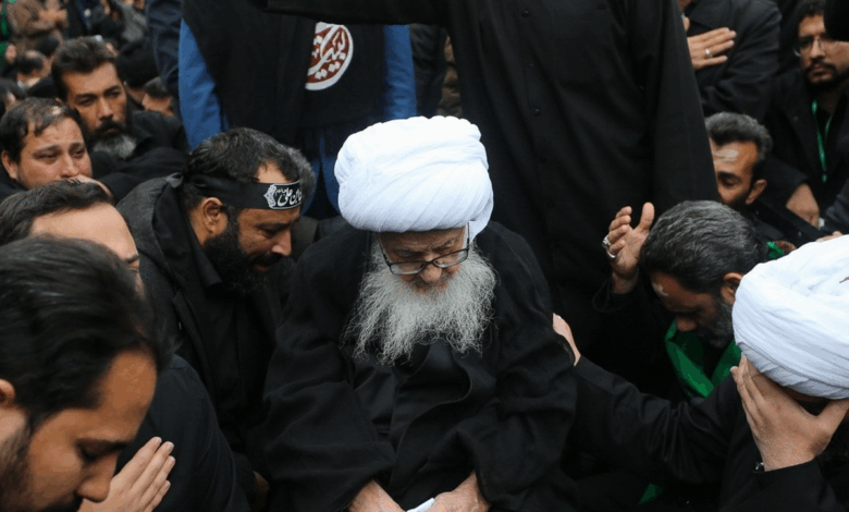 عزاداری باشکوه مردم قم در سالروز شهادت امام جعفر صادق علیه‌السلام با حضور آیت الله العظمی وحیدخراسانی