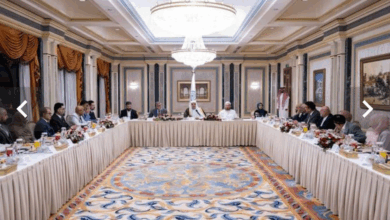 دیدار دبیرکل سازمان همبستگی جهان اسلام با رهبران مسلمان بریتانیا در مدینه