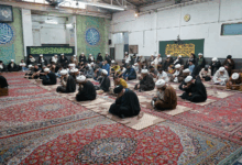 مراسم عزاداری سالروز شهادت امام رضا علیه‌السلام به روایتی، در بیت آیت‌الله العظمی شیرازی