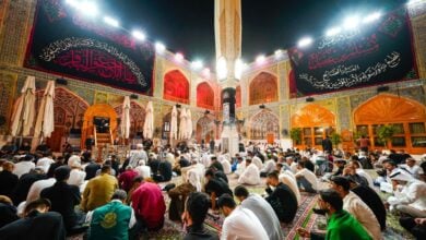 سوگواری شهادت امام محمد باقر در جوار حرم امیرالمؤمنین علیهما السلام