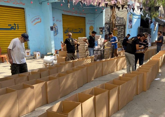 Ayetullah Uzma Şirazi'nin Temsilcisinin Lübnan'daki Savaş Mağdurlarına Desteği